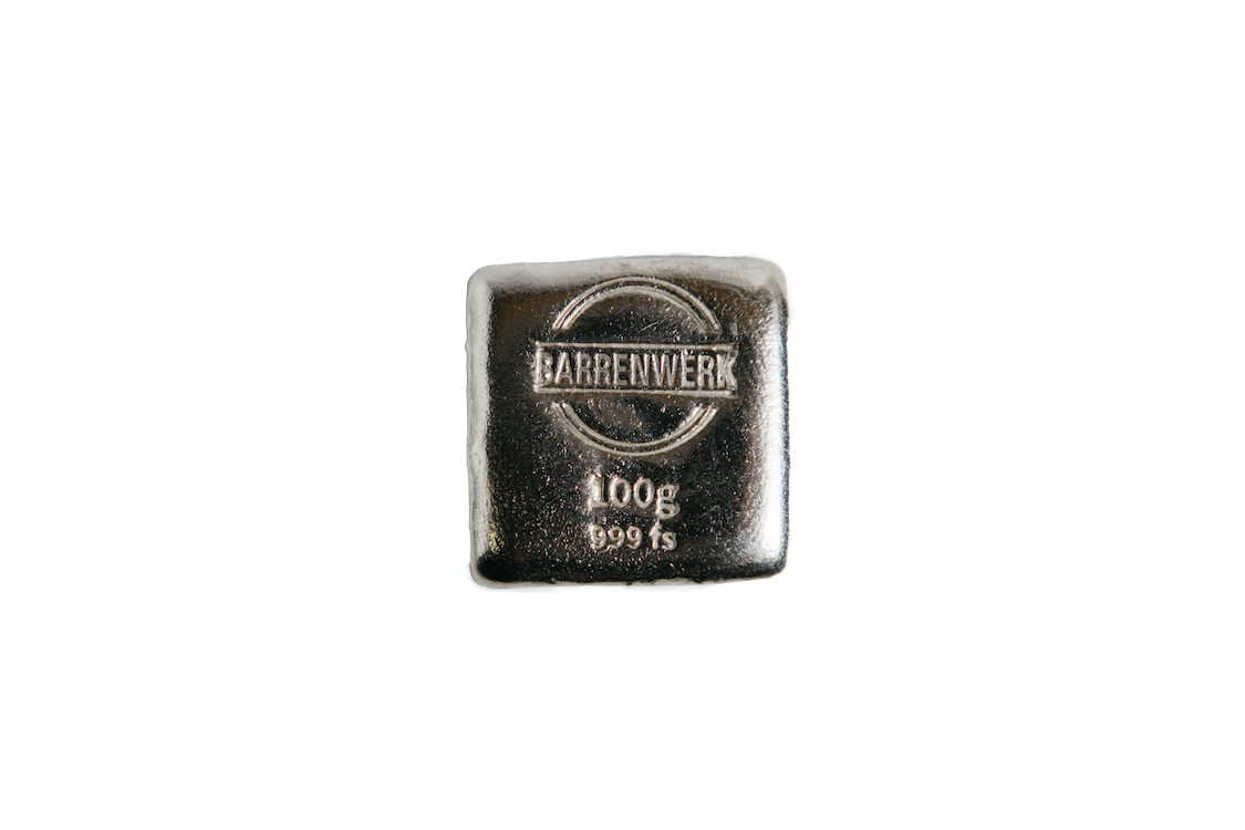 5x 100g Silberbarren Spar-Bundle. Sie sparen 10€!