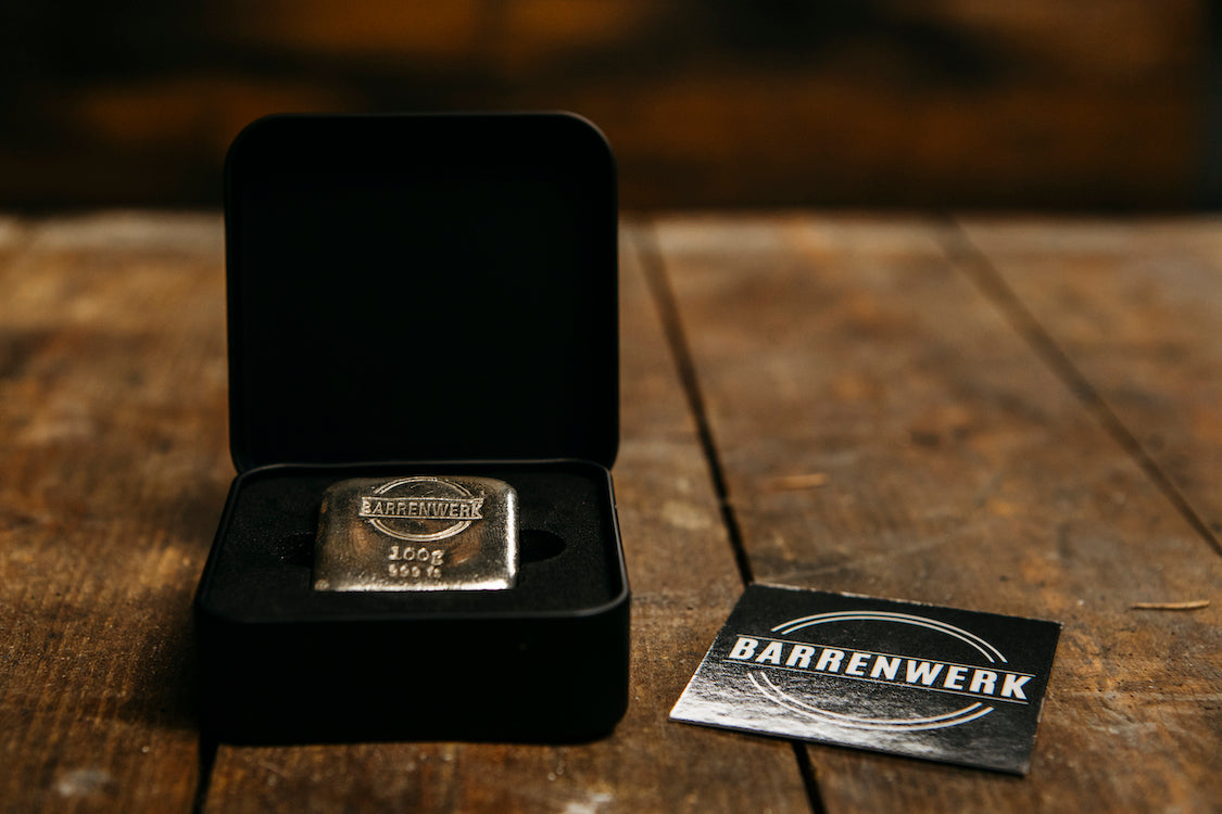 Barrenwerk-Trio 1x100g, 1x250g, 1x1oz Silberbarren