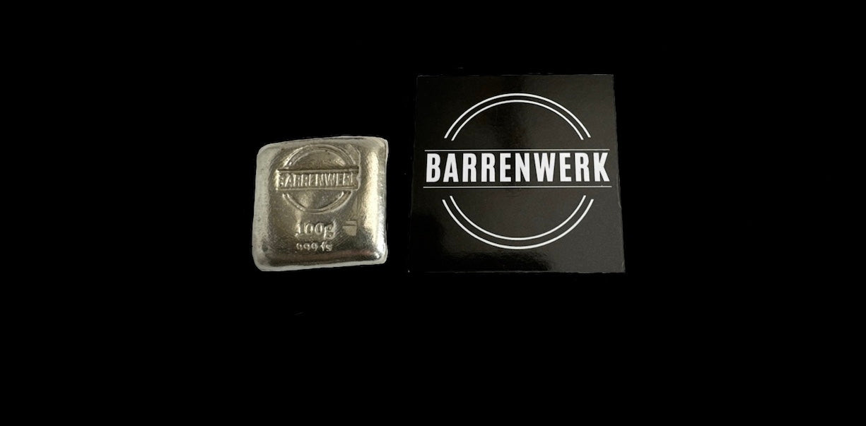5x 100g Silberbarren Spar-Bundle. Sie sparen 10€!