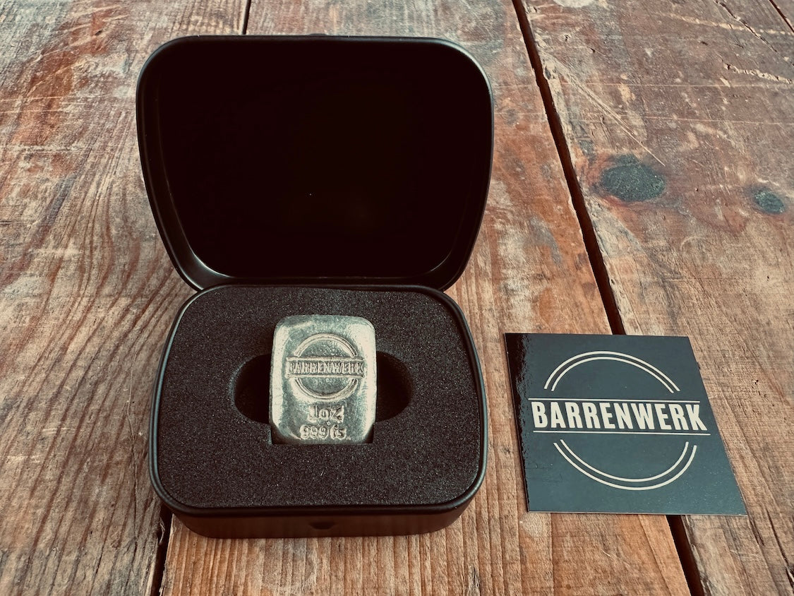 Barrenwerk-Trio 1x100g, 1x250g, 1x1oz Silberbarren