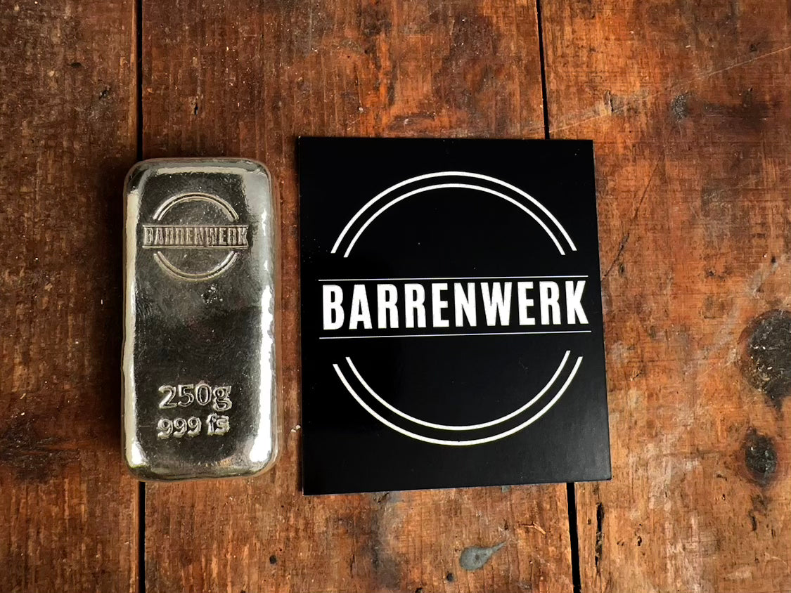 Barrenwerk-Trio 1x100g, 1x250g, 1x1oz Silberbarren