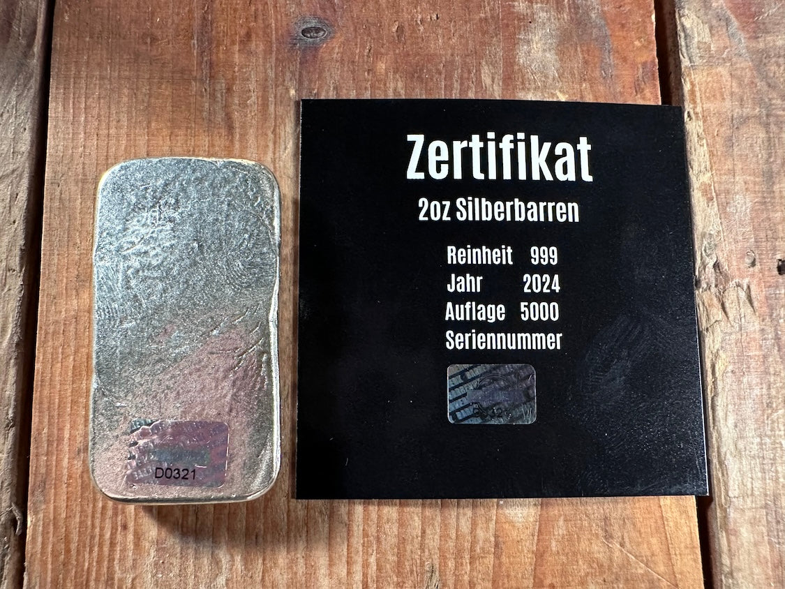 2oz Silberbarren